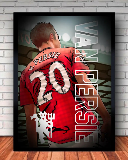 Robin van Persie Manchester United Canvas Wall Art – 24x36 | GrizzlyGFX