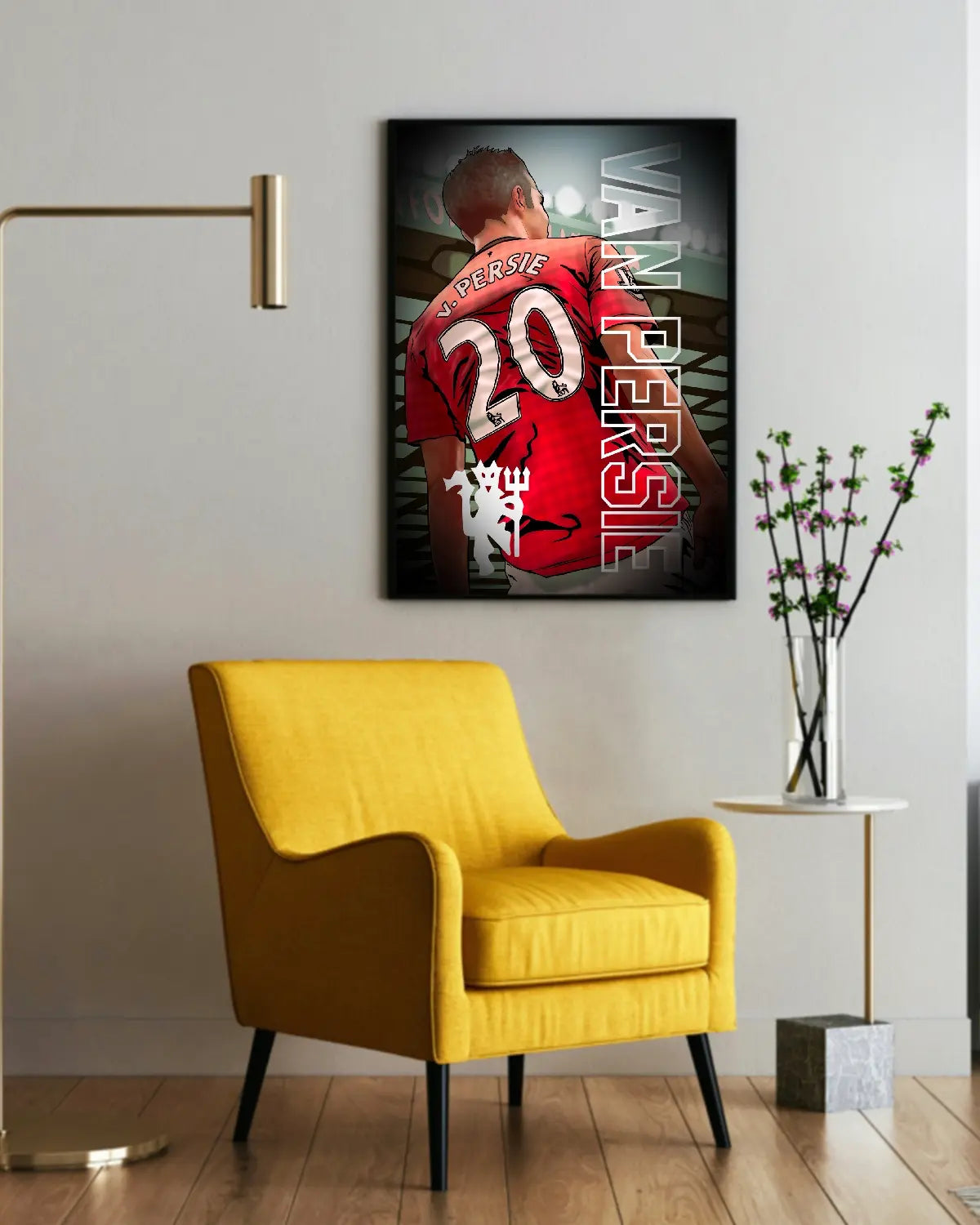 Robin van Persie Manchester United Canvas Wall Art – 24x36 | GrizzlyGFX