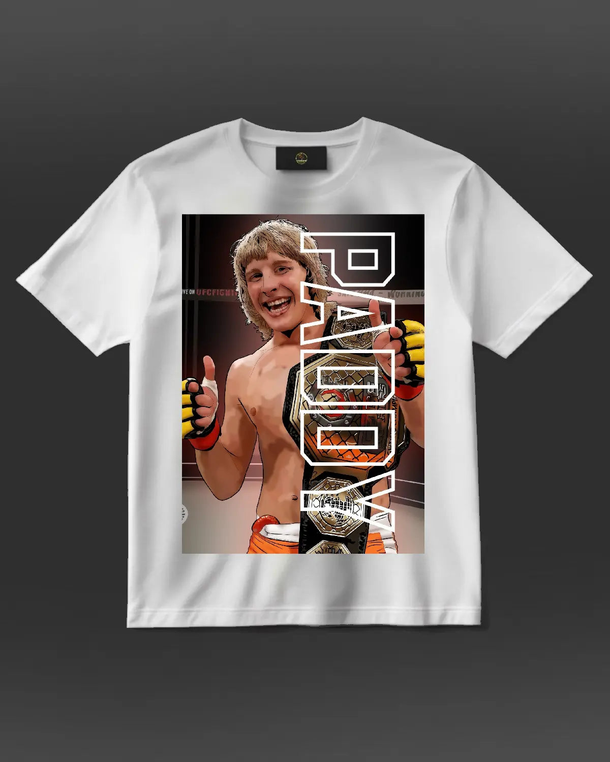 Paddy Pimblett Cage Warriors Champion T-Shirt | MMA Artwork by GrizzlyGFX