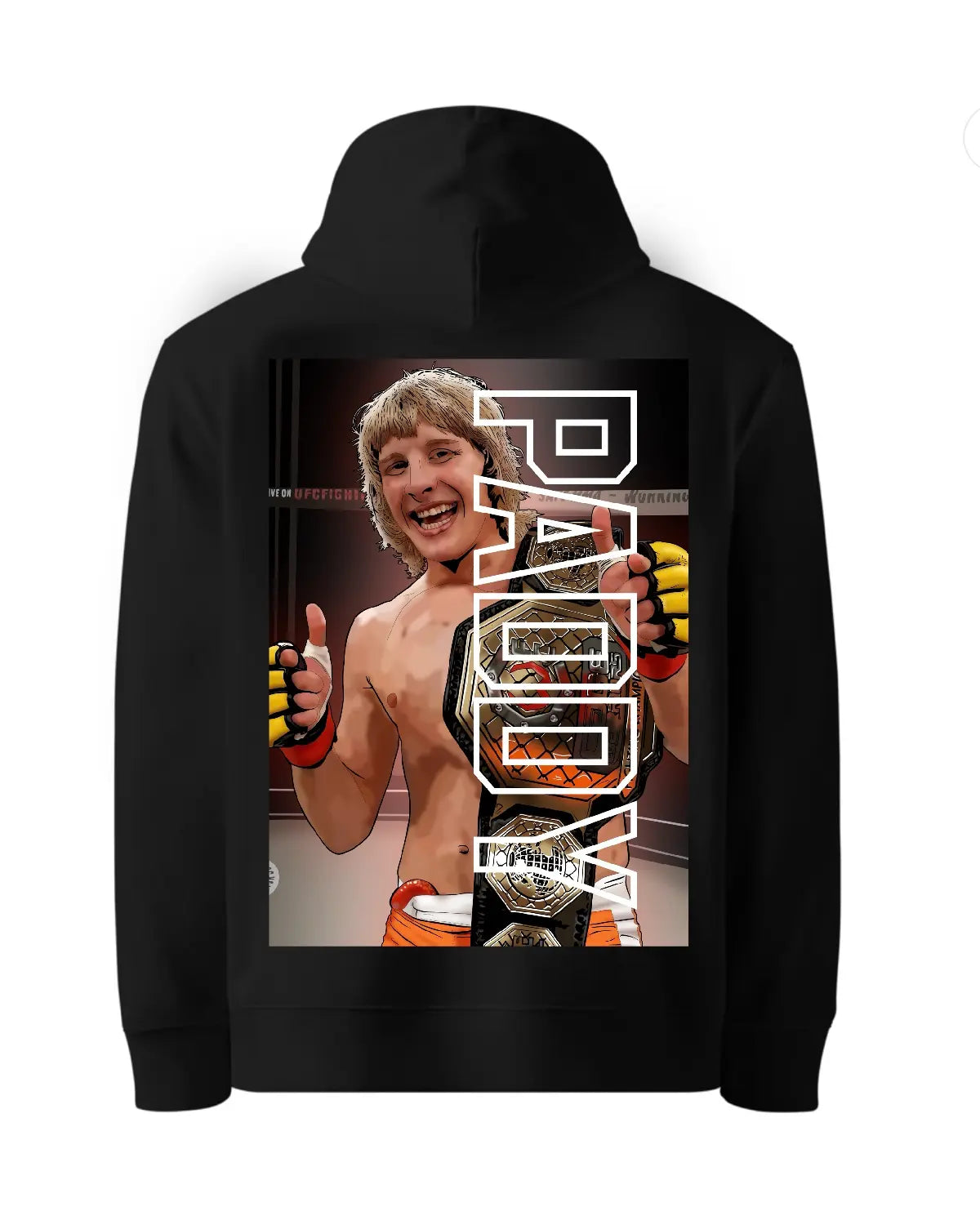 Paddy Pimblett Cage Warriors Champion Hoodie | MMA Artwork by GrizzlyGFX