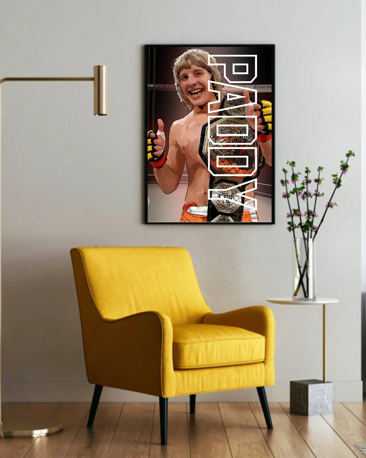 Paddy Pimblett Cage Warriors Champion Canvas Wall Art – 8x10 | GrizzlyGFX