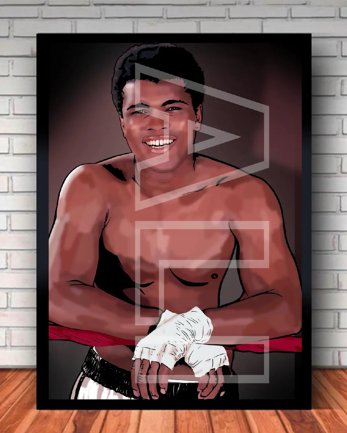 Muhammad Ali The Greatest Canvas Wall Art – 24x36 | GrizzlyGFX