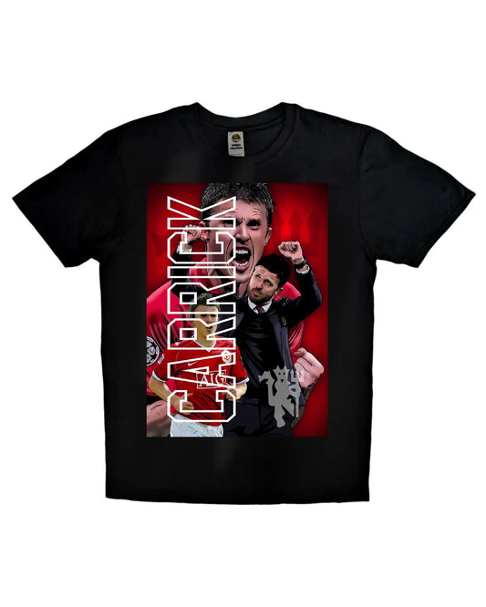 Michael Carrick Manchester United T-Shirt | Player to Manager Artwork by GrizzlyGFX