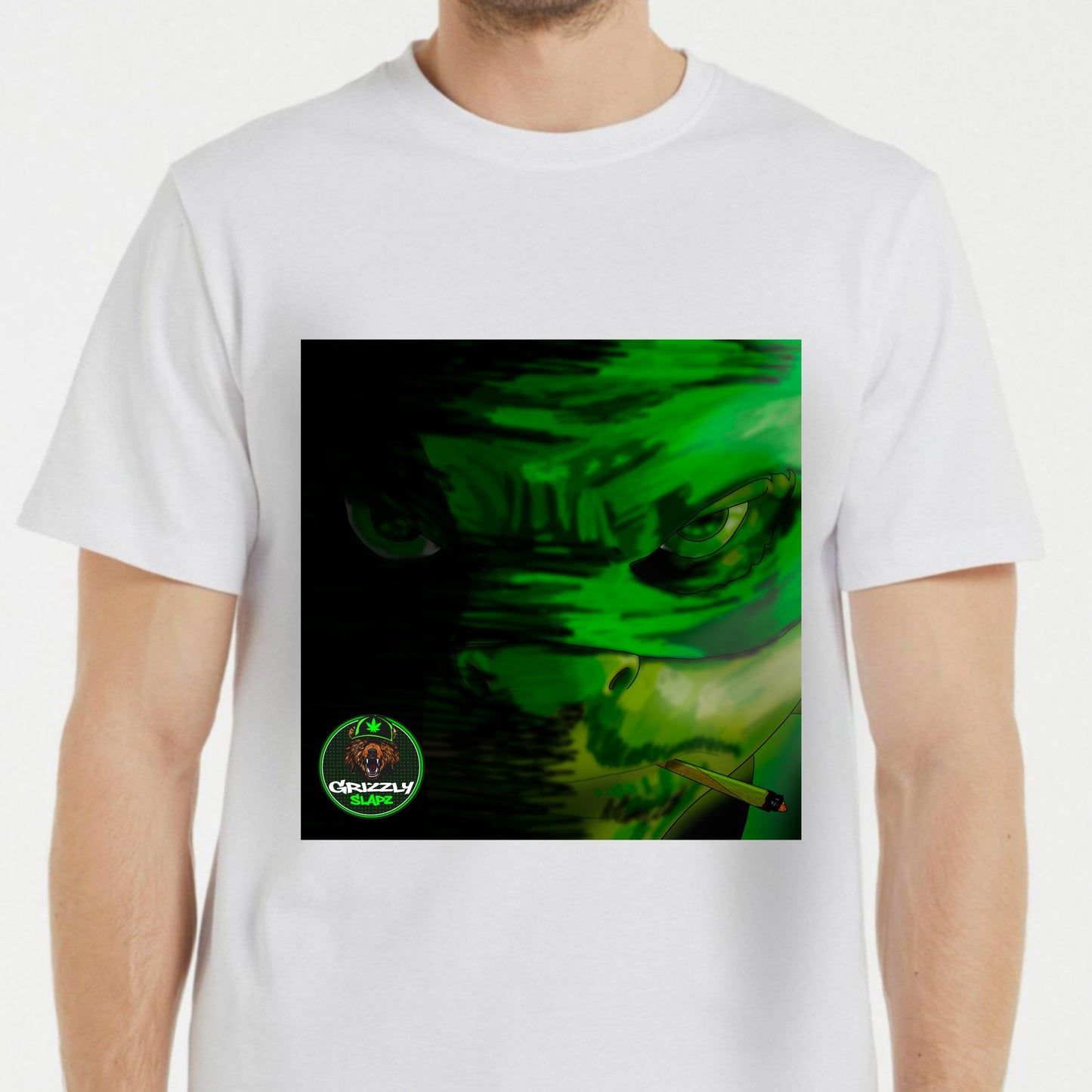 White Stoner Turtle Weed T-shirt