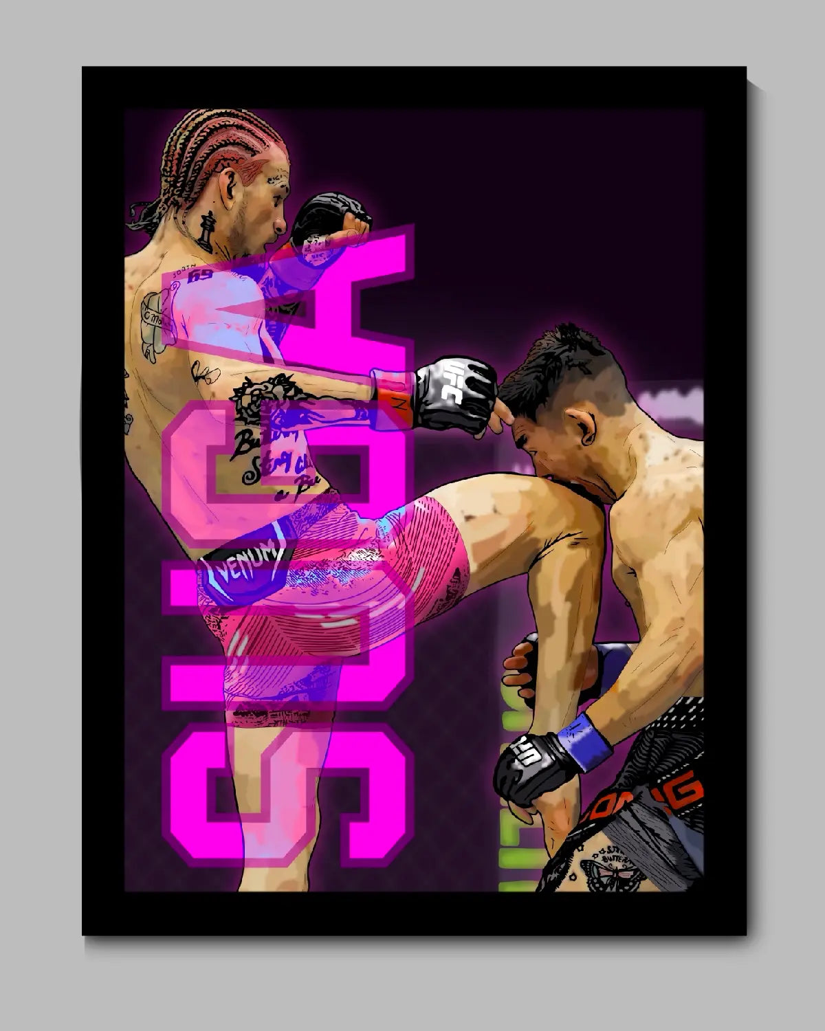 Sean O’Malley The Suga Show Is Back Canvas Wall Art – 24×36 | GrizzlyGFX Statement