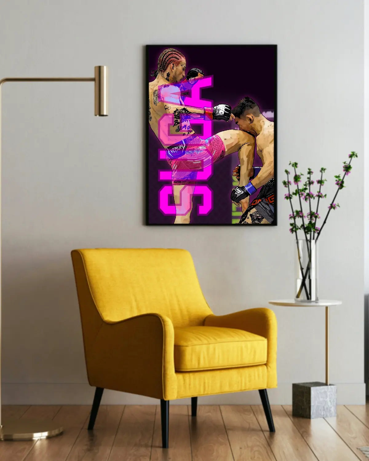 Sean O’Malley The Suga Show Is Back Canvas Wall Art – 24×36 | GrizzlyGFX Statement