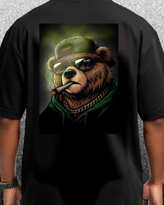 STND Grizzly Mascot T-Shirt | Underground Streetwear Bear Artwork by GrizzlySlapz
