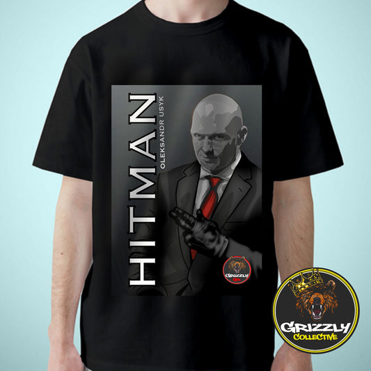 Black Oleksandr Usyk “The Hitman” T-Shirt