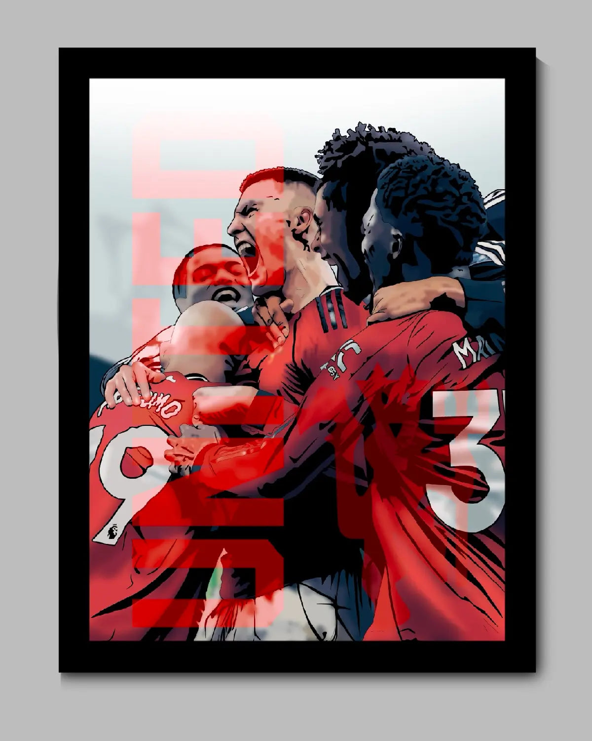 Benjamin Šeško Manchester United Canvas Wall Art – 24×36 | Statement Piece