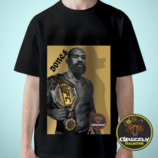 Black Jon Bones Jones Duck Champion TShirt