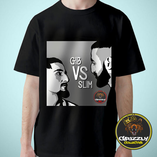 Black Gib Vs Slim TShirt GrizzlyGFX Design