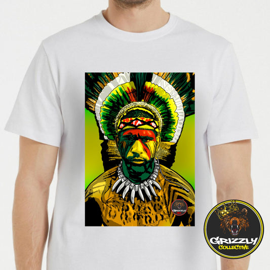 White Alex Poatan Pereira Chama GrizzlyGFX Design TShirt