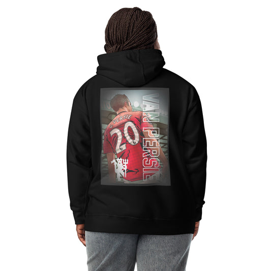 Robin van Persie Flying Finish football hoodie in black – back view