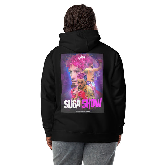 Sean O’Malley Suga Show MMA hoodie in black – back view