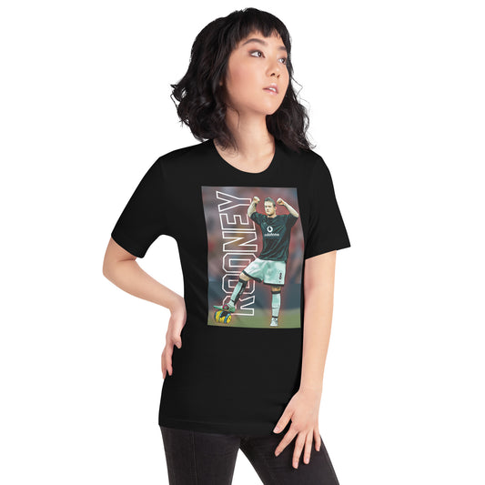 Wayne Rooney Legend Manchester football T-shirt in black – right-front angle
