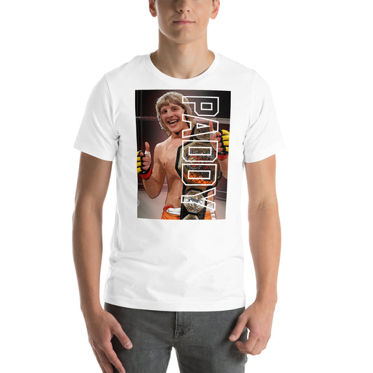 Paddy Pimblett Cage Warriors Legacy MMA T-shirt in white – front view